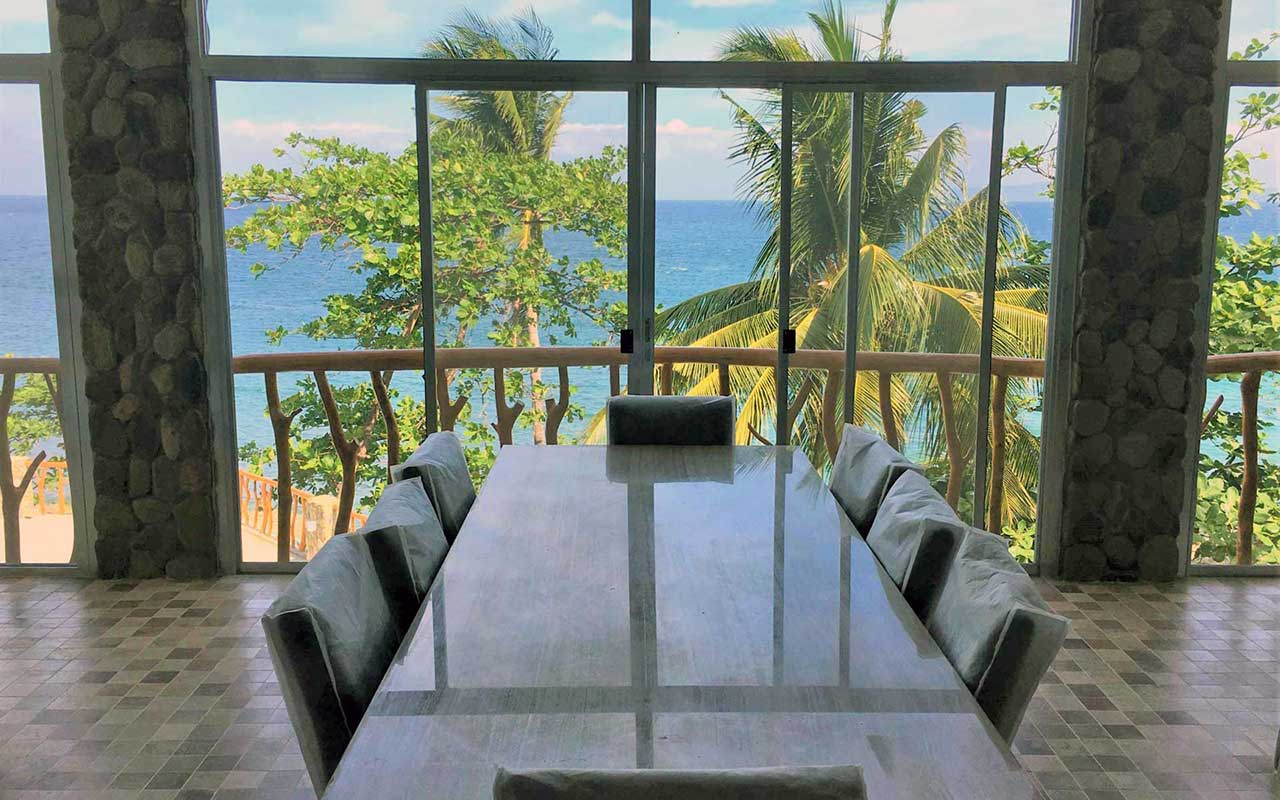 dining table with breath taking view